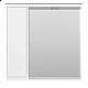 Заказать Алиса - 75 Зеркало белое с 1 шкафчиком левое в магазине сантехники Santeh-Crystal.ru