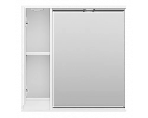 Заказать Алиса - 75 Зеркало белое с 1 шкафчиком левое в магазине сантехники Santeh-Crystal.ru