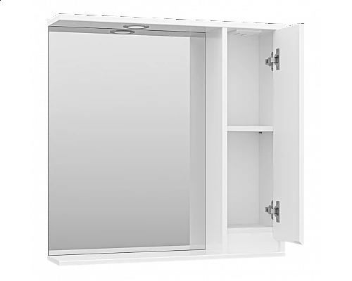 Заказать Алиса - 75 Зеркало белое с 1 шкафчиком правое в магазине сантехники Santeh-Crystal.ru