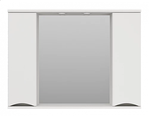 Заказать Атлантик -100 Зеркало с 2 шкаф. белый в магазине сантехники Santeh-Crystal.ru