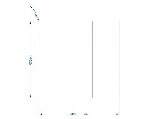 Заказать Балтика - 80 Зеркало-шкаф без света в магазине сантехники Santeh-Crystal.ru