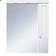 Приобрести Латте - 85 Зеркало-шкаф прав. белая эмаль в магазине сантехники Santeh-Crystal.ru