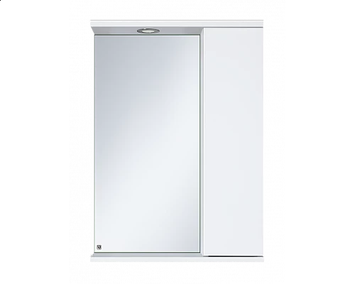 Купить Лира - 50 Зеркало-шкаф с 1 шкаф. правый белая эмаль в магазине сантехники Santeh-Crystal.ru