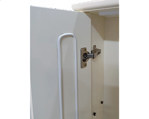 Купить Лувр - 60 Зеркало со шкафчиком, лев., слоновая кость в магазине сантехники Santeh-Crystal.ru