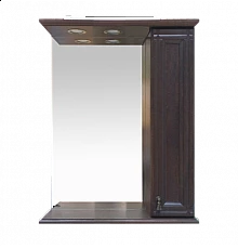 Рим - 65 Зеркало со шкафчиком, прав., орех