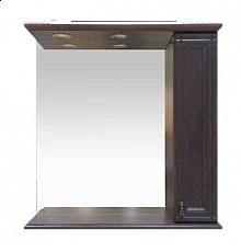 Рим - 85 Зеркало с 1-м шкафчиком, прав., орех