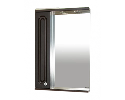 Заказать Александра - 55 Зеркало-шкаф лев. (свет) ВЕНГЕ в магазине сантехники Santeh-Crystal.ru