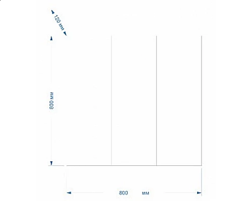 Заказать Балтика - 80 Зеркало-шкаф без света в магазине сантехники Santeh-Crystal.ru