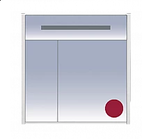 Джулия - 85 Шкаф бордовый зеркальный