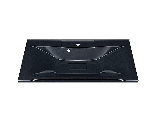 Заказать Раковина для ванной полувстраиваемая Uperwood Elen (90 см, с декоративной накладкой, черный металл) в магазине сантехники Santeh-Crystal.ru