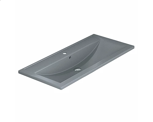 Заказать Раковина кварцевая для ванной Uperwood Foster Quartz (100 см, серая матовая, бетон) в магазине сантехники Santeh-Crystal.ru