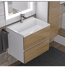 Раковина для ванной полувстраиваемая Uperwood Barsa (60 см, прямоугольная, белая)