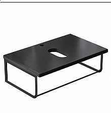 Столешница под раковину для ванной подвесная Uperwood Tanos (с кронштейнами, 70 см, темное дерево)