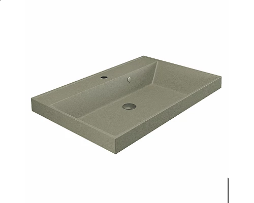 Приобрести Раковина кварцевая для ванной Uperwood Classic Quartz (80 см, бежевая матовая, десерт) в магазине сантехники Santeh-Crystal.ru