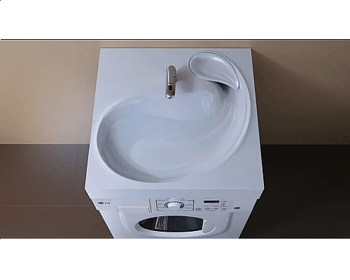 Заказать Раковина над стиральной машиной Uperwood Buta (60,5x60 см) в магазине сантехники Santeh-Crystal.ru