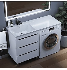 Раковина над стиральной машиной Uperwood Cosmos (120 см, левая)