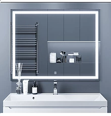 Зеркало для ванной с подсветкой Uperwood Tanos (100x80 см, LED подсветка, сенсорный выключатель, антизапотевание)