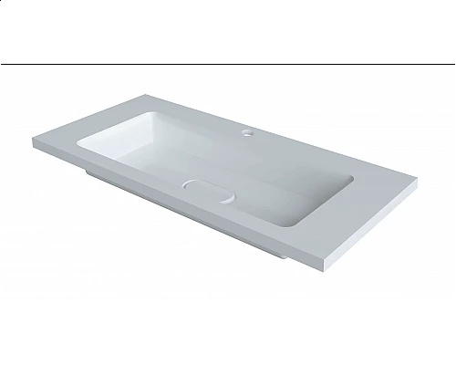 Купить Раковина для ванной полувстраиваемая Uperwood Modul (100 см, прямоугольная) в магазине сантехники Santeh-Crystal.ru