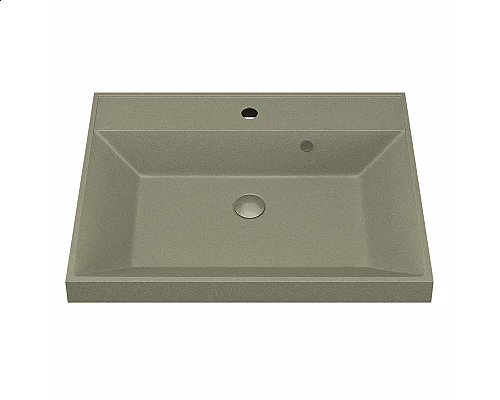 Приобрести Раковина кварцевая для ванной Uperwood Classic Quartz (60 см, бежевая матовая, десерт) в магазине сантехники Santeh-Crystal.ru