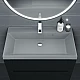 Купить Раковина кварцевая для ванной Uperwood Classic Quartz (80 см, серая матовая, платина) в магазине сантехники Santeh-Crystal.ru