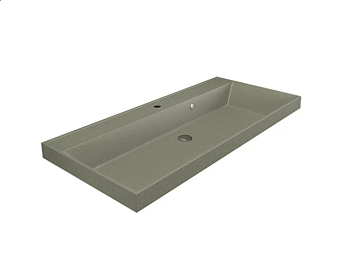 Купить Раковина кварцевая для ванной Uperwood Classic Quartz (100 см, бежевая матовая, десерт) в магазине сантехники Santeh-Crystal.ru