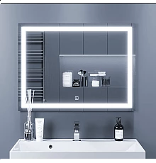 Зеркало для ванной с подсветкой Uperwood Tanos (80x80 см, LED подсветка, сенсорный выключатель, антизапотевание)