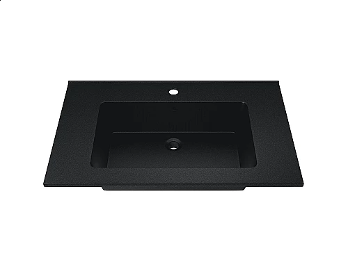 Заказать Раковина для ванной полувстраиваемая Uperwood Parma Quartz (75 см, черная матовая, космос) в магазине сантехники Santeh-Crystal.ru