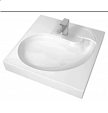 Раковина для ванной над стиральной машиной Uperwood Comforty (60x60 см)