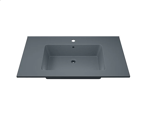 Заказать Раковина для ванной полувстраиваемая Uperwood Parma Quartz (85 см, серая матовая, бетон) в магазине сантехники Santeh-Crystal.ru