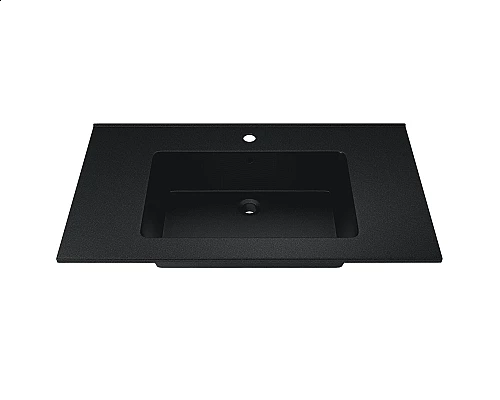Заказать Раковина для ванной полувстраиваемая Uperwood Parma Quartz (85 см, черная матовая, космос) в магазине сантехники Santeh-Crystal.ru