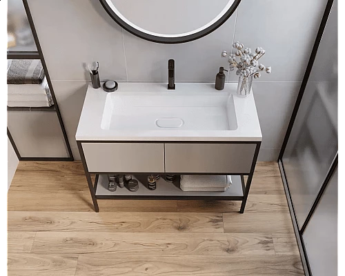 Купить Раковина для ванной полувстраиваемая Uperwood Modul (100 см, прямоугольная) в магазине сантехники Santeh-Crystal.ru