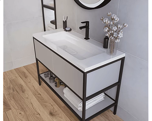 Купить Раковина для ванной полувстраиваемая Uperwood Modul (100 см, прямоугольная) в магазине сантехники Santeh-Crystal.ru