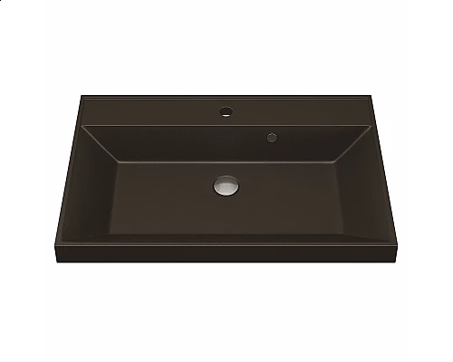 Купить Раковина кварцевая для ванной Uperwood Classic Quartz (90 см, коричневая матовая, трюфель) в магазине сантехники Santeh-Crystal.ru