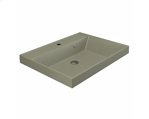 Приобрести Раковина кварцевая для ванной Uperwood Classic Quartz (60 см, бежевая матовая, десерт) в магазине сантехники Santeh-Crystal.ru