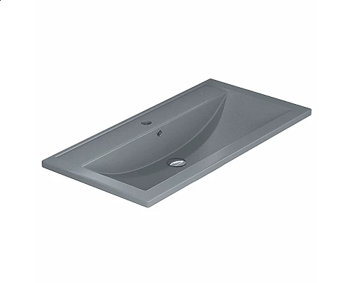 Купить Раковина кварцевая для ванной Uperwood Foster Quartz (90 см, серая матовая, бетон) в магазине сантехники Santeh-Crystal.ru