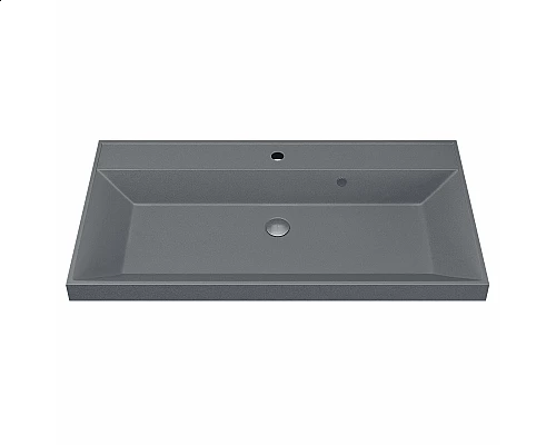 Купить Раковина кварцевая для ванной Uperwood Classic Quartz (90 см, серая матовая, бетон) в магазине сантехники Santeh-Crystal.ru