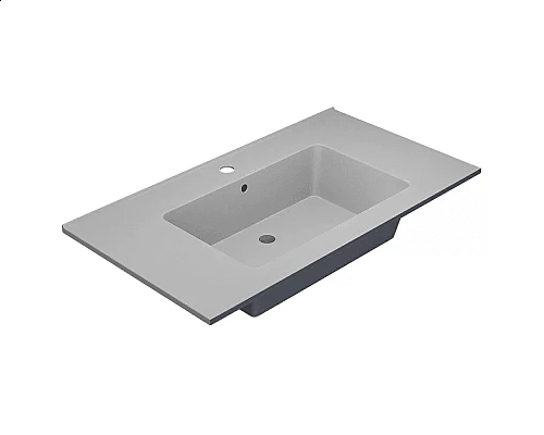 Приобрести Раковина для ванной полувстраиваемая Uperwood Parma Quartz (85 см, белая матовая, жасмин) в магазине сантехники Santeh-Crystal.ru