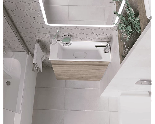 Заказать Раковина для ванной полувстраиваемая Uperwood Modul (60 см, прямоугольная) в магазине сантехники Santeh-Crystal.ru