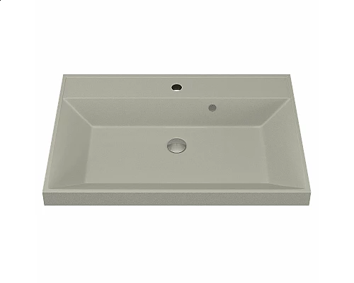 Приобрести Раковина кварцевая для ванной Uperwood Classic Quartz (90 см, бежевая матовая, лён) в магазине сантехники Santeh-Crystal.ru