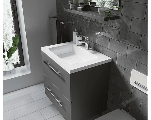 Приобрести Раковина для ванной полувстраиваемая Uperwood Modul (65 см, прямоугольная) в магазине сантехники Santeh-Crystal.ru