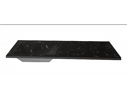 Купить Раковина над стиральной машиной Uperwood Марсал (120 см, левая, черный мрамор) в магазине сантехники Santeh-Crystal.ru