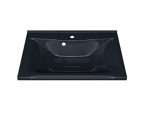 Купить Раковина для ванной полувстраиваемая Uperwood Elen (65 см, с декоративной накладкой, черный металл) в магазине сантехники Santeh-Crystal.ru