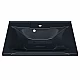 Купить Раковина для ванной полувстраиваемая Uperwood Elen (65 см, с декоративной накладкой, черный металл) в магазине сантехники Santeh-Crystal.ru