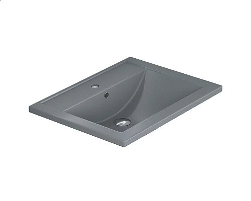 Заказать Раковина кварцевая для ванной Uperwood Foster Quartz (60 см, серая матовая, бетон) в магазине сантехники Santeh-Crystal.ru