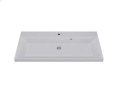 Приобрести Раковина кварцевая для ванной Uperwood Classic Quartz (100 см, белая матовая, жасмин) в магазине сантехники Santeh-Crystal.ru