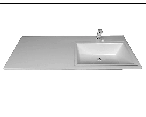 Приобрести Раковина над стиральной машиной Uperwood Марсал (120 см, правая, белая) в магазине сантехники Santeh-Crystal.ru