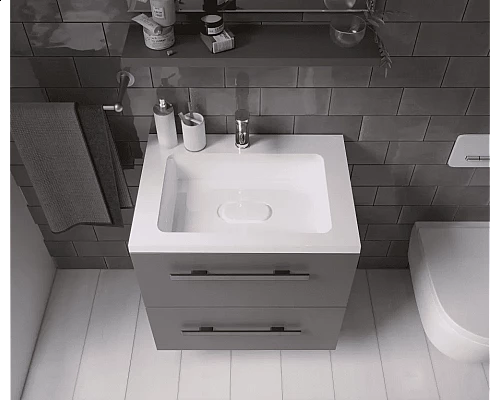 Приобрести Раковина для ванной полувстраиваемая Uperwood Modul (65 см, прямоугольная) в магазине сантехники Santeh-Crystal.ru