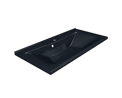 Заказать Раковина для ванной полувстраиваемая Uperwood Elen (90 см, с декоративной накладкой, черный металл) в магазине сантехники Santeh-Crystal.ru