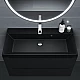 Заказать Раковина кварцевая для ванной Uperwood Classic Quartz (100 см, черная матовая, космос) в магазине сантехники Santeh-Crystal.ru