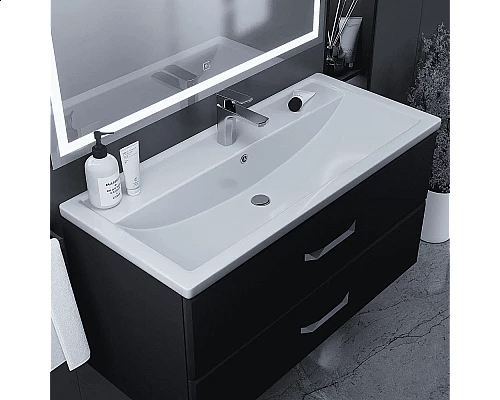 Приобрести Раковина для ванной полувстраиваемая Uperwood Foster (100 см, прямоугольная) в магазине сантехники Santeh-Crystal.ru